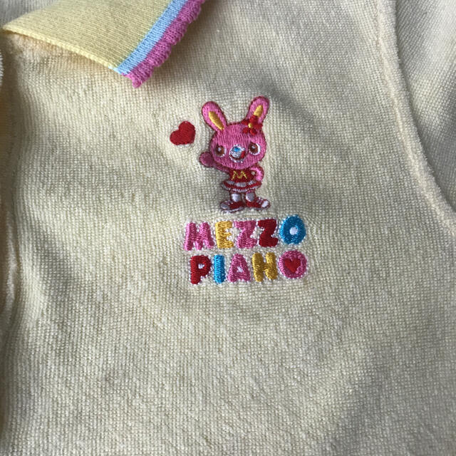 mezzo piano(メゾピアノ)の«メゾピアノ»mezzopiano パイルポロシャツ カットソー 半袖 キッズ/ベビー/マタニティのキッズ服女の子用(90cm~)(Tシャツ/カットソー)の商品写真