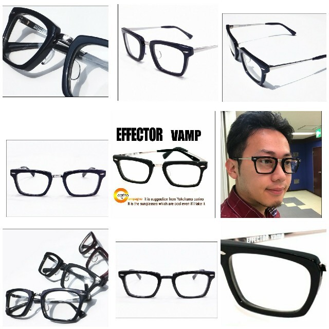 EFFECTOR(エフェクター)の美品/超レア/コンビネーションフレーム脱極太】EFFECTOR  vampメガネ メンズのファッション小物(サングラス/メガネ)の商品写真