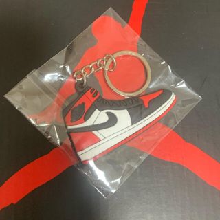 ナイキ(NIKE)のエアジョーダン1 airjordan ツマ黒 シカゴ ブラックトゥ キーホルダー(キーホルダー)