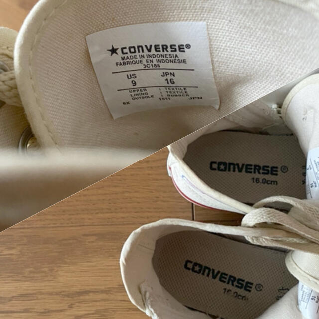 CONVERSE(コンバース)のCONVERSE CHILD ALL STAR  ホワイト（生成） キッズ/ベビー/マタニティのキッズ靴/シューズ(15cm~)(スニーカー)の商品写真