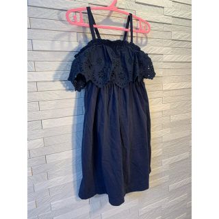 ベビーギャップ(babyGAP)のbaby  gap キャミソールワンピース　ネイビー　size90(ワンピース)