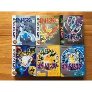 ゲームボーイ(ゲームボーイ)の【超美品】GB ポケモン各種ソフト(携帯用ゲームソフト)