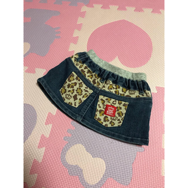 BABYDOLL(ベビードール)のベビードール　デニム　スカート キッズ/ベビー/マタニティのキッズ服女の子用(90cm~)(スカート)の商品写真