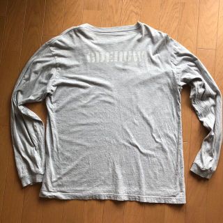 グッドイナフ(GOODENOUGH)の背ロゴ　good enough ロンT  サイズL グレー(Tシャツ/カットソー(半袖/袖なし))