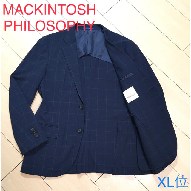 MACKINTOSH PHILOSOPHY - 極美品★マッキントッシュ×トロッター 極上チェックアンコンジャケット 紺A999の通販 by