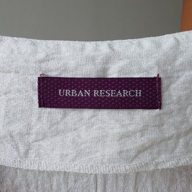 URBAN RESEARCH(アーバンリサーチ)のアーバンリサーチ 七分袖シフォンブラウス 白 フリーサイズ レディースのトップス(シャツ/ブラウス(長袖/七分))の商品写真