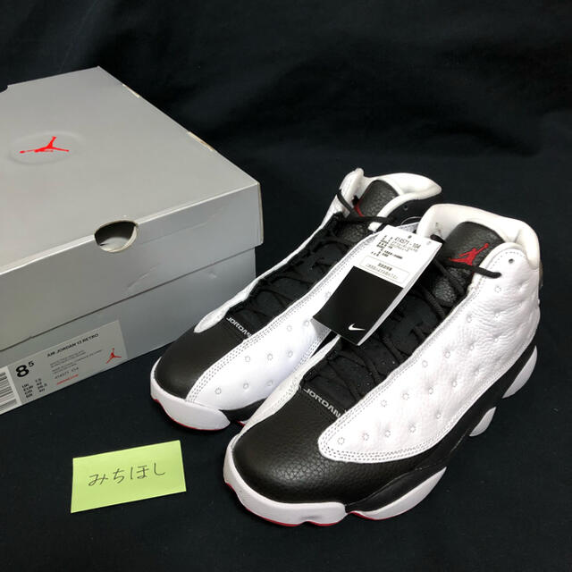 新品 ジョーダン Jordan 13 WHITE/TRUE RED/BLACK