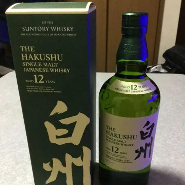 サントリー　白州12年シングルモルトウイスキー700ml 箱付き