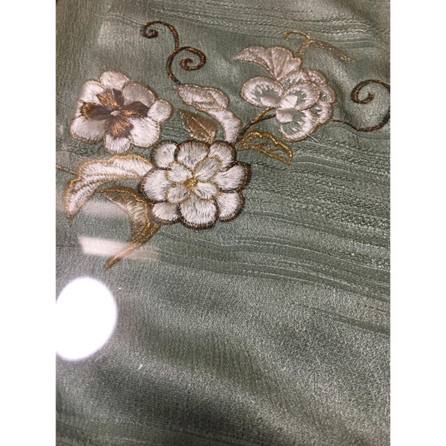 未使用 刺繍の帯揚げ帯締めセット 未使用 刺繍の帯揚げ帯締めセット