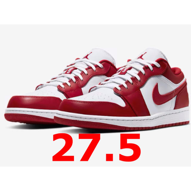 NIKE AIR JORDAN 1 LOW "GYM RED/WHITE"