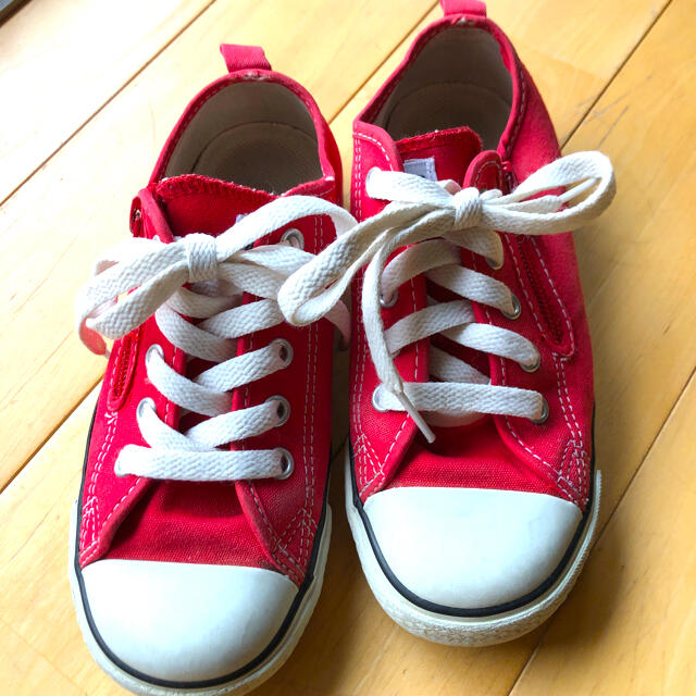 CONVERSE(コンバース)のconverse コンバース　キッズkids 赤　20cm キッズ/ベビー/マタニティのキッズ靴/シューズ(15cm~)(スニーカー)の商品写真