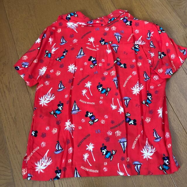 専用　　ミッキー  アロハシャツ　100 キッズ/ベビー/マタニティのキッズ服男の子用(90cm~)(Tシャツ/カットソー)の商品写真