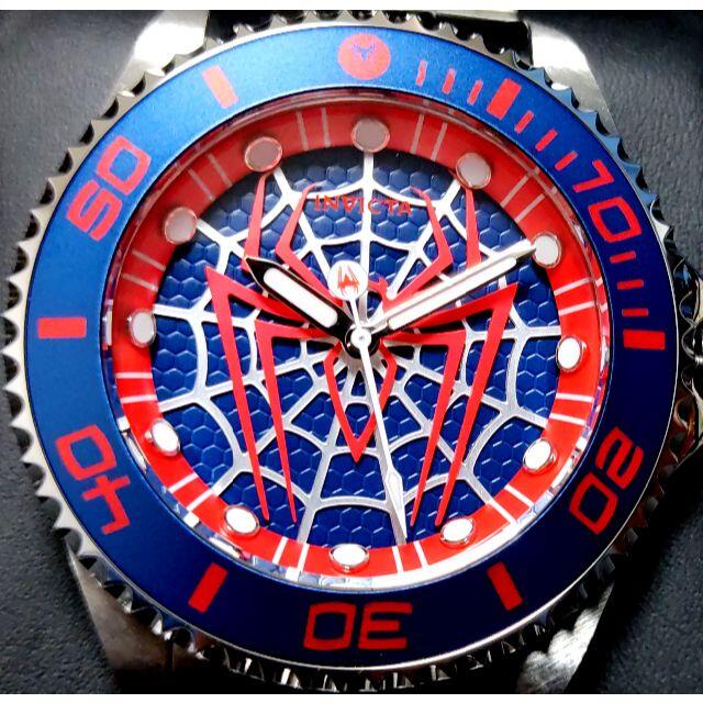 INVICTA(インビクタ)の$795 インビクタ コレクターズ スパイダーマン シルバー 限定 メンズの時計(腕時計(アナログ))の商品写真