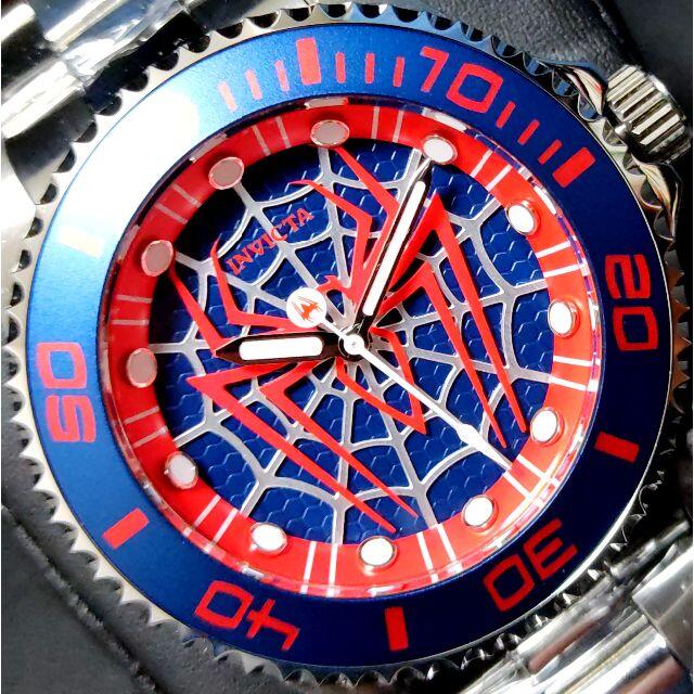 INVICTA(インビクタ)の$795 インビクタ コレクターズ スパイダーマン シルバー 限定 メンズの時計(腕時計(アナログ))の商品写真