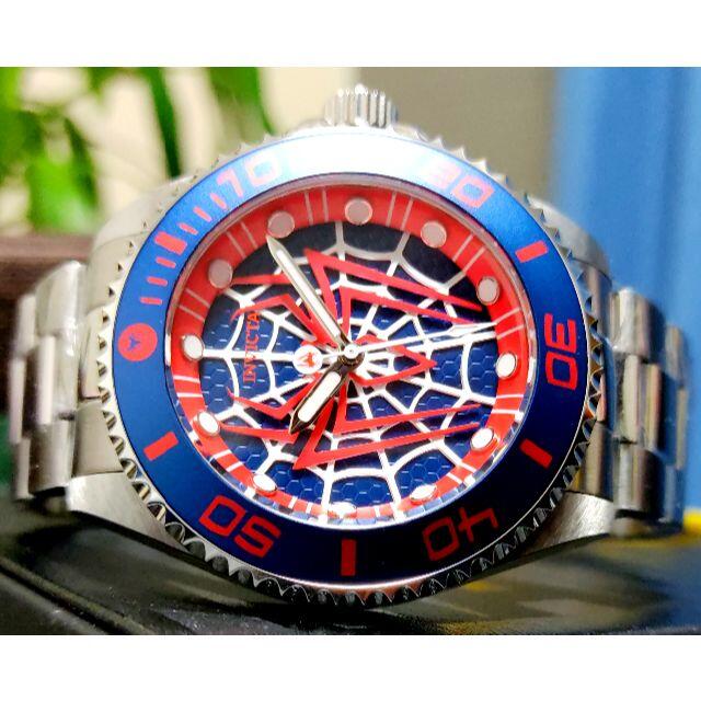 INVICTA(インビクタ)の$795 インビクタ コレクターズ スパイダーマン シルバー 限定 メンズの時計(腕時計(アナログ))の商品写真