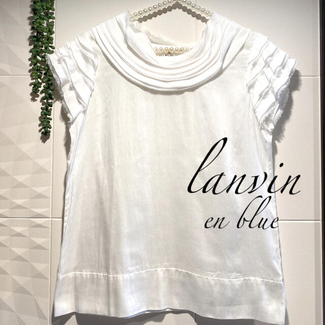 LANVIN en Bleu(ランバンオンブルー)のランバンオンブルー38 レディースのトップス(シャツ/ブラウス(半袖/袖なし))の商品写真