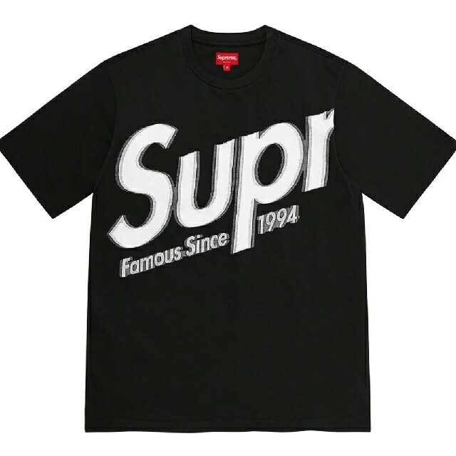 Supreme Intarsia Spellout S/S Top M 黒