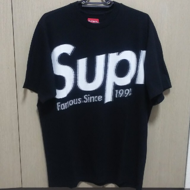 Supreme Intarsia Spellout S/S Top M 黒