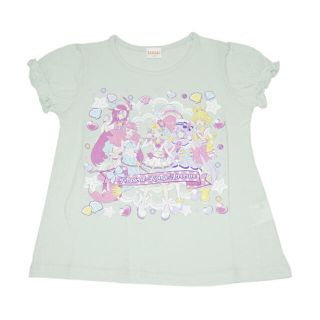 バンダイ(BANDAI)の2021年 夏物 トロピカルージュ プリキュア 天竺 半袖Ｔシャツ　ミント(Tシャツ/カットソー)