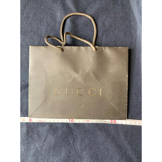 グッチ(Gucci)のGucciグッチブラウン紙袋お手頃サイズ☆ショップ袋(ショップ袋)