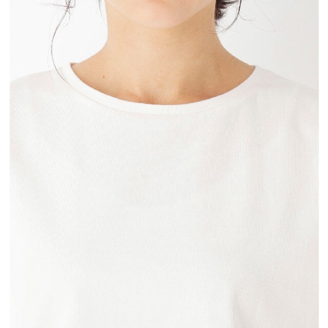 OPAQUE.CLIP(オペークドットクリップ)の新品 オペークドットクリップ 強撚コットン クルーネックTシャツ トップス半袖 レディースのトップス(Tシャツ(半袖/袖なし))の商品写真