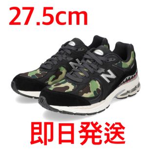 アベイシングエイプ(A BATHING APE)の27.5cm BAPE X NEW BALANCE 2002R green(スニーカー)