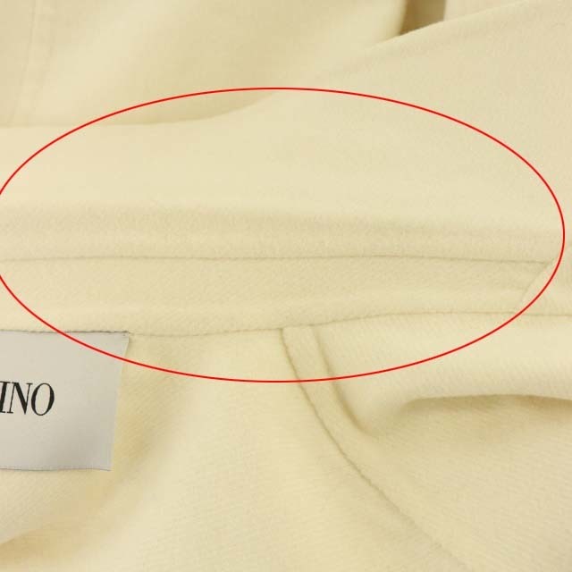 【絶品】ジャケット/アウターサイトや VALENTINO ミディアム丈 42 アイボリーの通販 by ベクトル