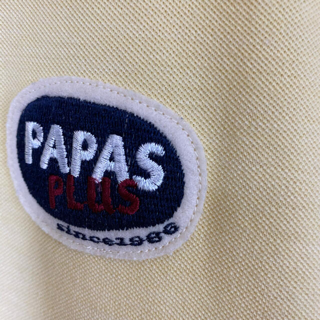 パパスプラス　papas +  半袖ポロシャツ　Mサイズ 半袖シャツ　刺繍 メンズのトップス(シャツ)の商品写真