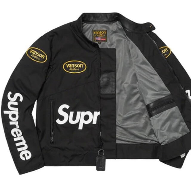 Supreme(シュプリーム)のSupreme Vanson Leathers Codura Jacket M メンズのジャケット/アウター(ライダースジャケット)の商品写真