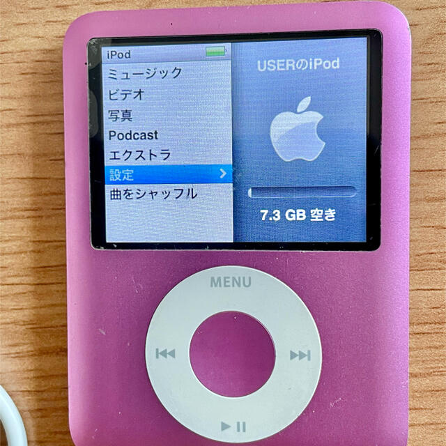 iPod(アイポッド)のiPod nano 第3世代　8GB 中古　動作品 スマホ/家電/カメラのオーディオ機器(ポータブルプレーヤー)の商品写真