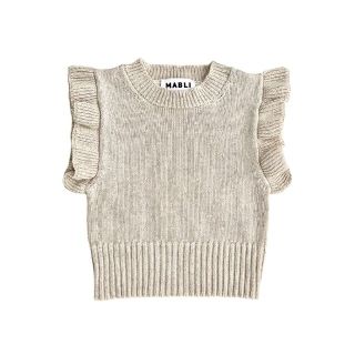 【MABLI】Freckle Singlet Sand 4Y(ニット)