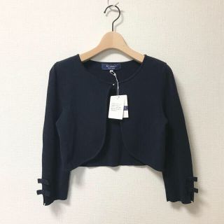 新品 袖リボンボレロ ネイビー 38(ボレロ)