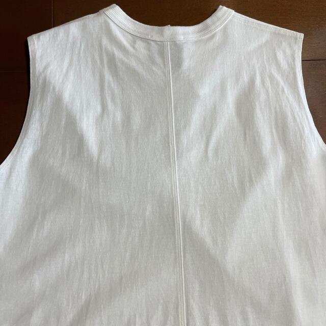 DEUXIEME CLASSE(ドゥーズィエムクラス)のATON エイトン ラウンドヘムタンクトップ ホワイト02 レディースのトップス(Tシャツ(半袖/袖なし))の商品写真