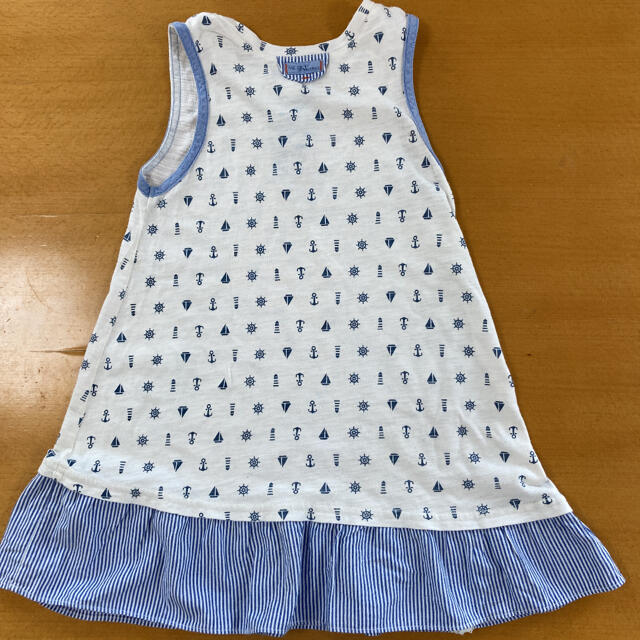 RAG MART(ラグマート)のRAG MART マリン柄ワンピース　110 キッズ/ベビー/マタニティのキッズ服女の子用(90cm~)(ワンピース)の商品写真