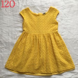 ベビーギャップ(babyGAP)のbaby Gap イエローワンピース☆120(ワンピース)