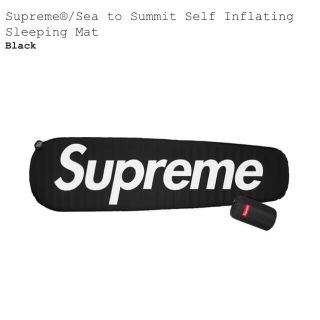 シュプリーム(Supreme)のsupreme スリーピングマット seetosummit シュプリーム 黒(その他)