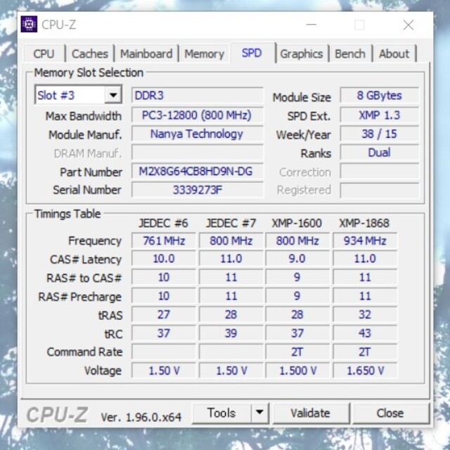 PC3-12800 DDR3-1600 CFD ELIXIR 16GB 3