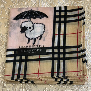 バーバリー(BURBERRY)のバーバリー　羊柄のハンカチ(ハンカチ)