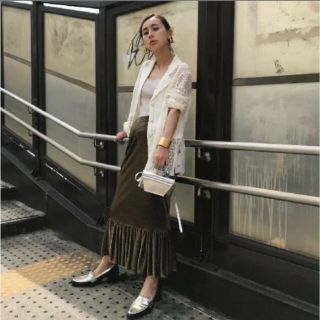 アメリヴィンテージ(Ameri VINTAGE)のAMERI MERMAIDE GATHER SKIRT(ロングスカート)