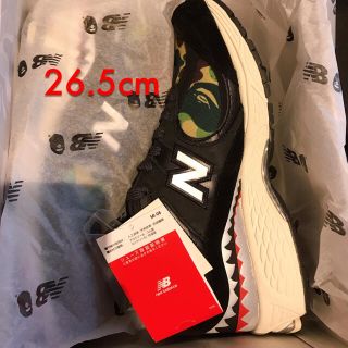 アベイシングエイプ(A BATHING APE)のBAPE X NEW BALANCE 2002R ブラック　26.5cm (スニーカー)