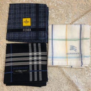 バーバリー(BURBERRY)の紳士ハンカチ　3枚(ハンカチ)