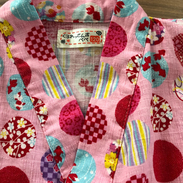 甚平　女の子　120cm キッズ/ベビー/マタニティのキッズ服女の子用(90cm~)(甚平/浴衣)の商品写真