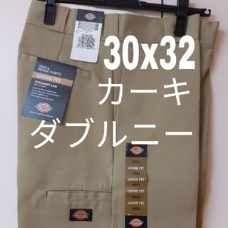 ディッキーズ(Dickies)の新品 30x32 KH ダブルニー ワークパンツ ディッキーズ カーキ(ワークパンツ/カーゴパンツ)