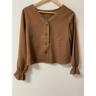 イング(INGNI)の【美品】 トップス　INGNI　フレア　ブラウン　茶(シャツ/ブラウス(長袖/七分))