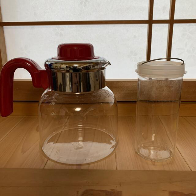 Pyrex(パイレックス)のパイレックス　2wayポット　ワインレッド インテリア/住まい/日用品のキッチン/食器(調理道具/製菓道具)の商品写真