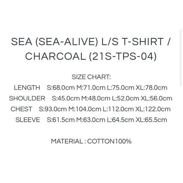 SEA (sea-alive) L/S T-SHIRT メンズのトップス(Tシャツ/カットソー(七分/長袖))の商品写真