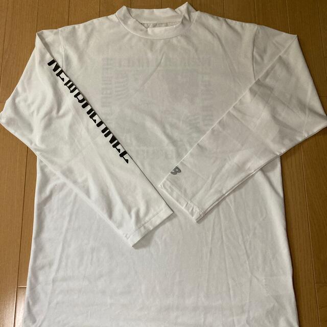New Balance(ニューバランス)の最終特価　ニューバランス　東京バージョン長袖シャツ　Lサイズ　白/黒 メンズのトップス(Tシャツ/カットソー(七分/長袖))の商品写真