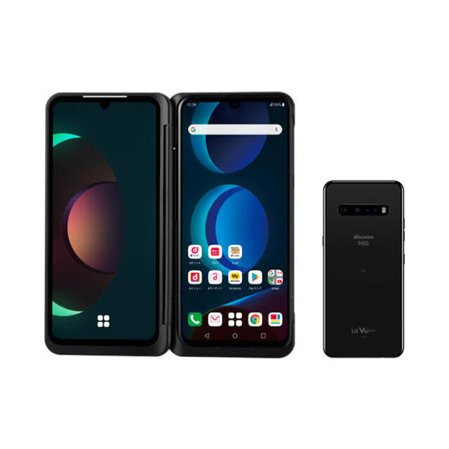 【新品未開封】【最安値】LG V60 ThinQ 5G L-51A BLACKスマートフォン本体