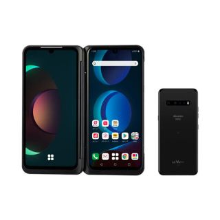 アンドロイド(ANDROID)の【新品未開封】【最安値】LG V60 ThinQ 5G L-51A BLACK(スマートフォン本体)