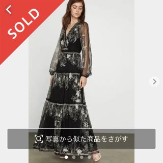 ビーシービージーマックスアズリア(BCBGMAXAZRIA)の【BCBG MAXAZRIA 】エンブロイダー マキシ ロング　ワンピースドレス(ロングワンピース/マキシワンピース)